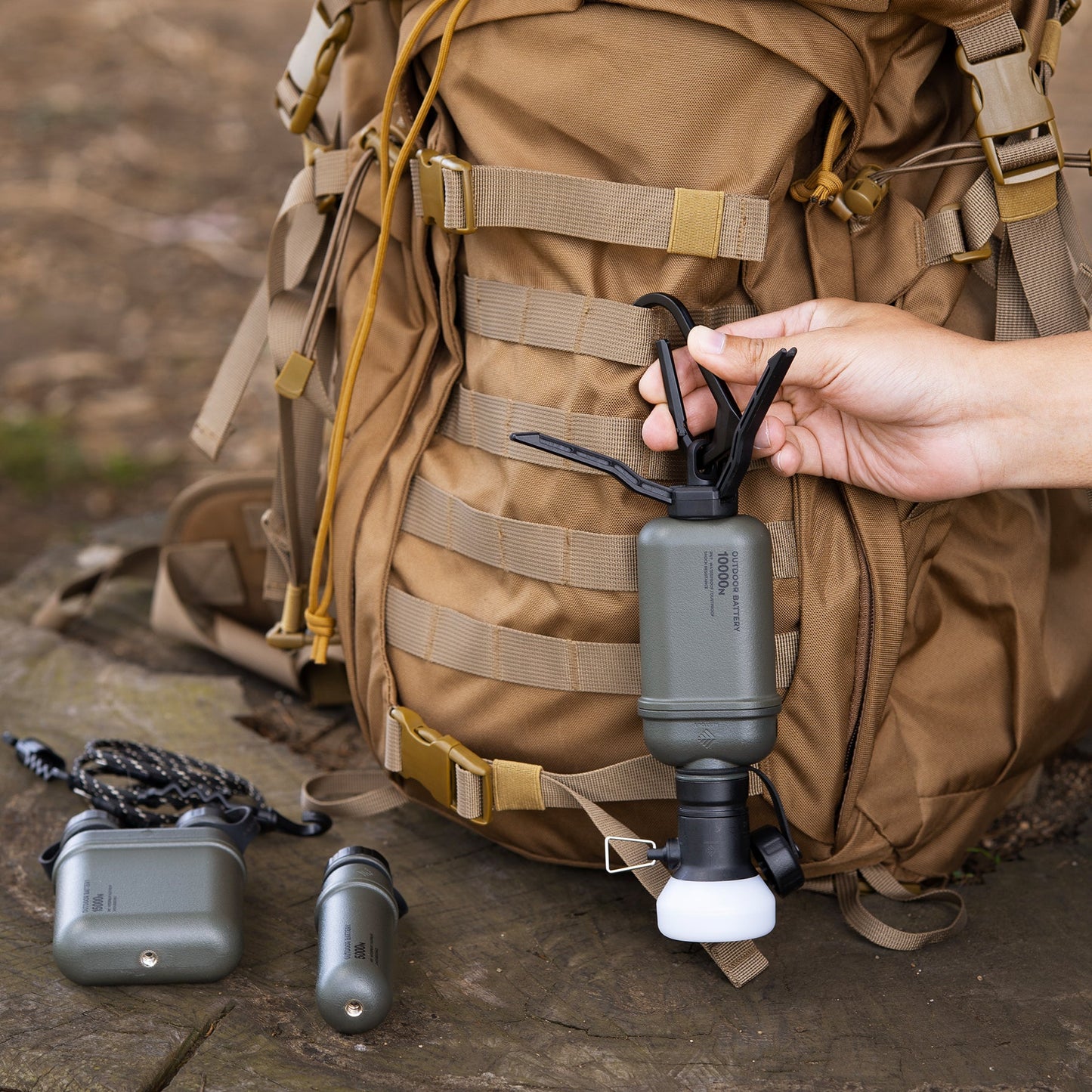 10000mAh Power Bank - Olive Knives